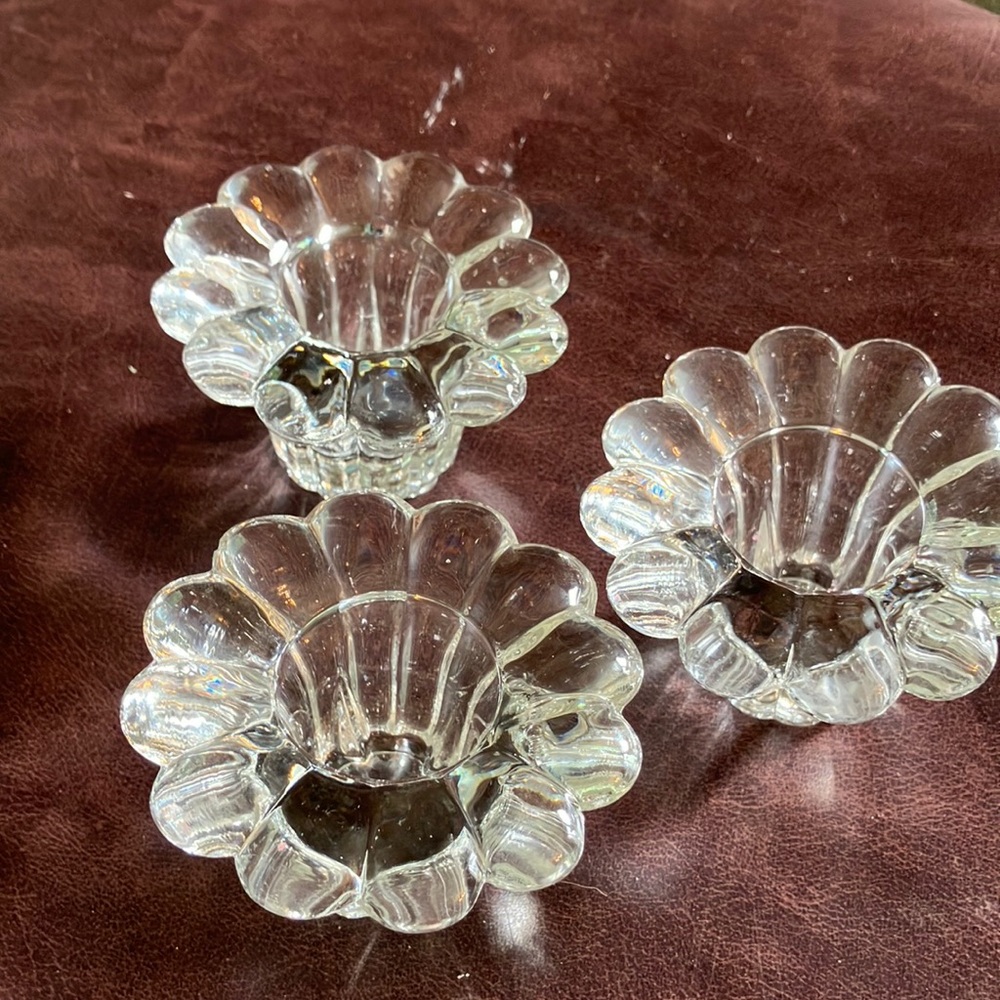 Forever Crystal 3 Candle Votive Holders Style #315160